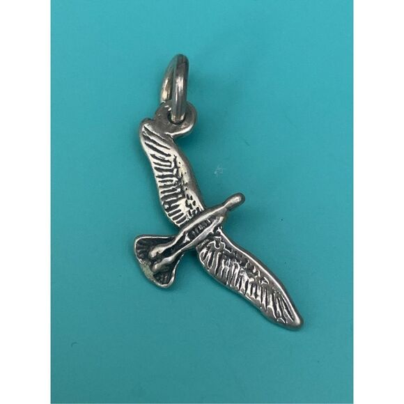 Seagull Sterling Silver Jewelry Charm #beach #bird - Picture 2 of 3
